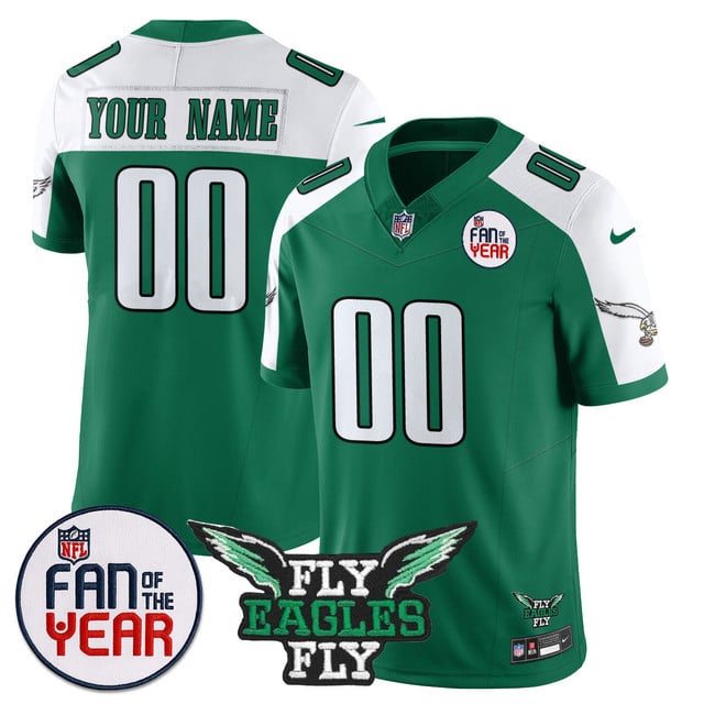 Custom Philadelphia Eagles Fan Of The Year Jersey alternate