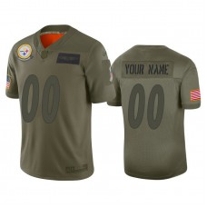Custom Pittsburgh Steelers #00 Camo 2019 Salute to Service Limited Jersey