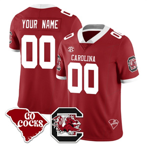 Custom South Carolina Gamecocks 2024 Vapor Limited Football Jersey - All Stitched  RED