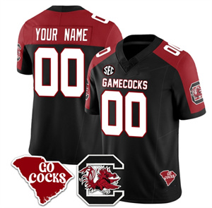 Custom South Carolina Gamecocks 2024 Vapor Limited Football Jersey - All Stitched BLACK ALTERNATE