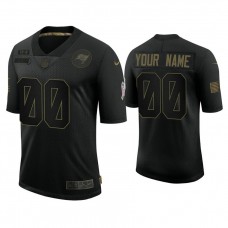 Custom Tampa Bay Buccaneers #00 Black 2020 Salute to Service Limited Jersey