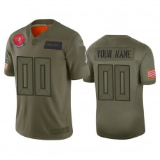 Custom Tampa Bay Buccaneers #00 Camo 2019 Salute to Service Limited Jersey