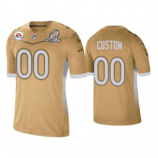 Custom Tampa Bay Buccaneers #00 Gold 2021 NFC Pro Bowl Game Jersey