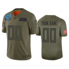 Custom Tennessee Titans #00 Camo 2019 Salute to Service Limited Jersey