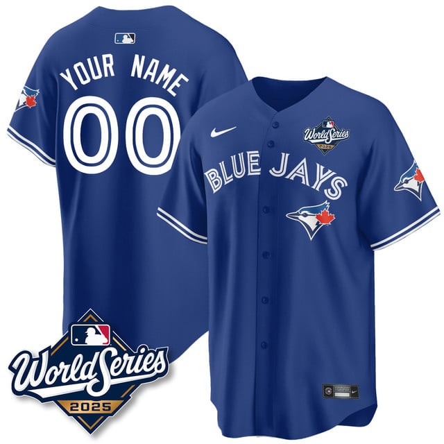 Custom Toronto Blue Jays 2025 World Series Jersey royal