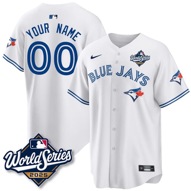 Custom Toronto Blue Jays 2025 World Series Jersey white