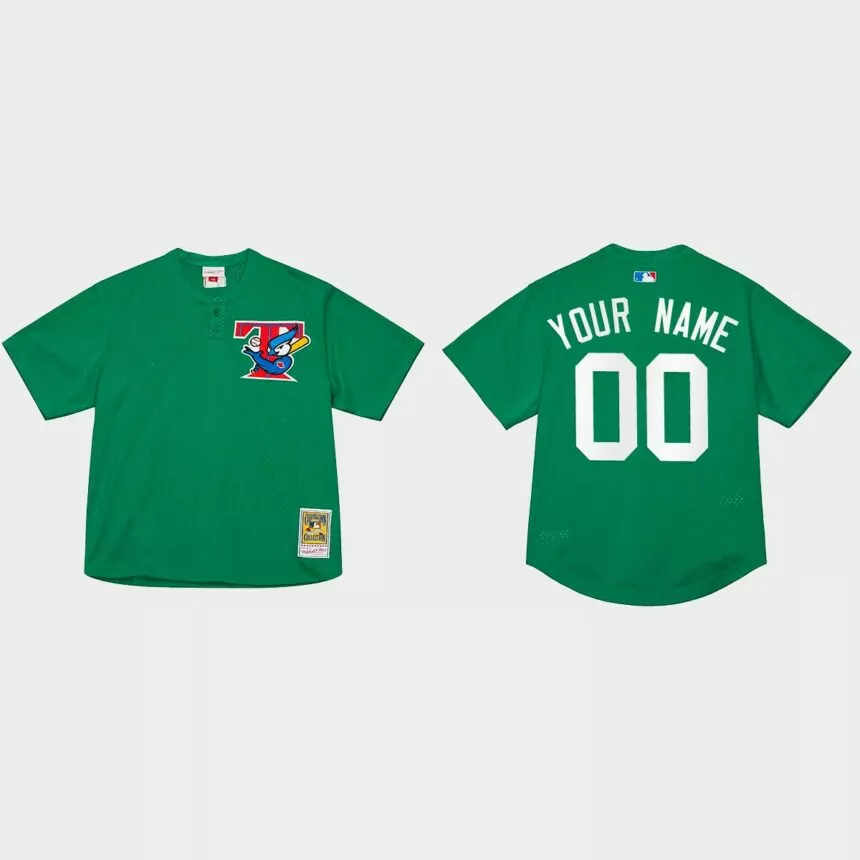 Custom Toronto Blue Jays St. Patrick’s Day Authentic Jersey – Green