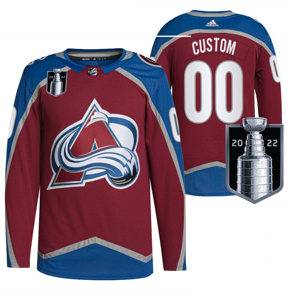 Custom Vancouver Canucks Burgundy 2022 Stanley Cup Playoffs Authentic Pro Jersey