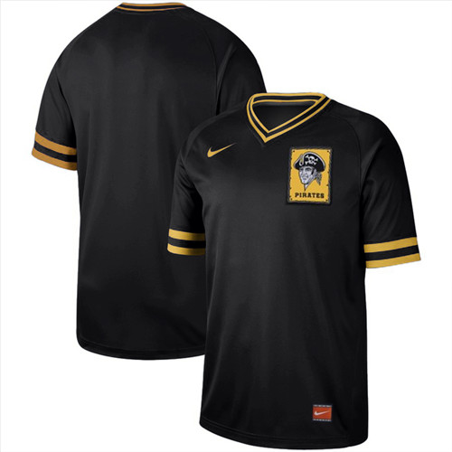 Customized Pirates Black Throwback Jersey