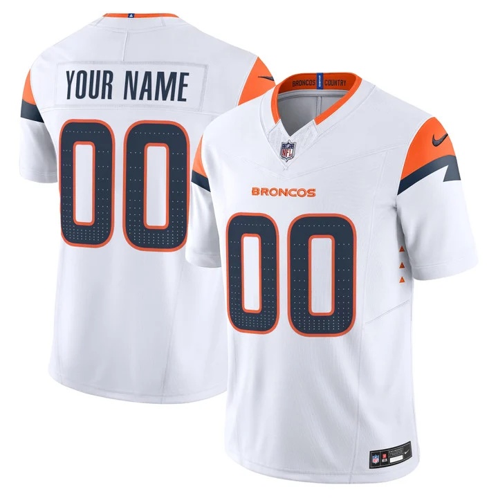 DENVER BRONCOS 2026 VAPOR LIMITED CUSTOM JERSEY WHITE