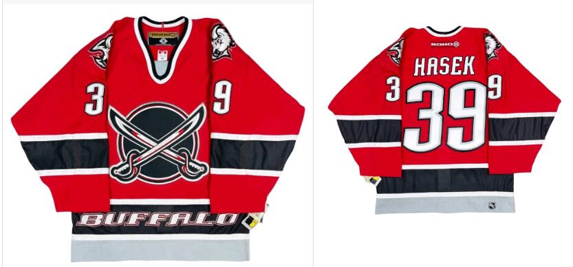 DOUG GILMOUR Mens Medium BUFFALO SABRES MIK AUTHENTIC HOCKEY JERSEY