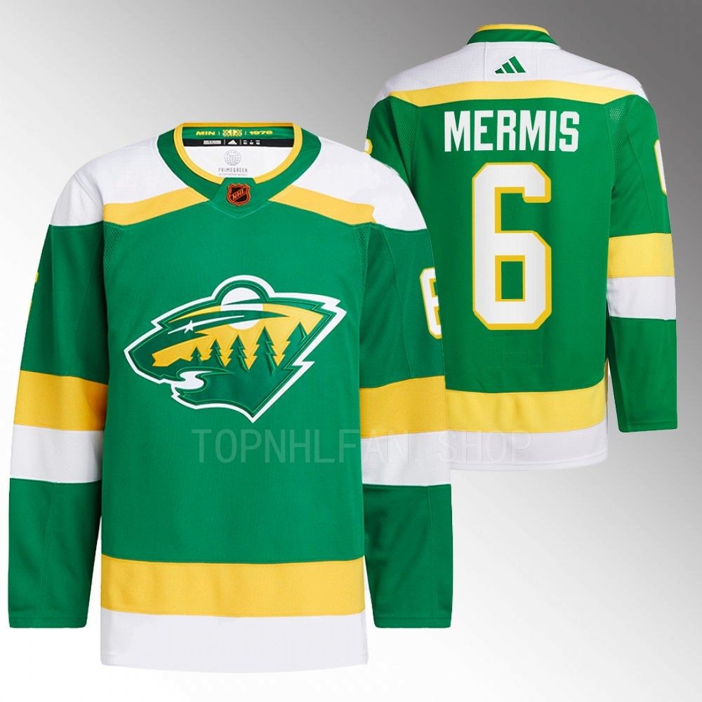 Dakota Mermis Minnesota Wild Reverse Retro 2.0 Authentic Pro Green 2022 Jersey