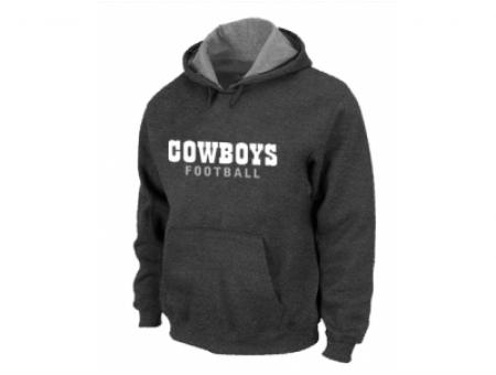 Dallas Cowboys font Pullover Hoodie D.Grey