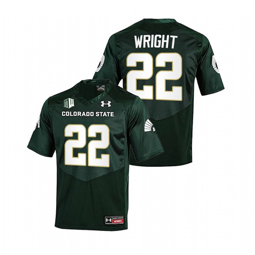 Dante Wright Colorado State Rams Green 2022 College Football Jersey
