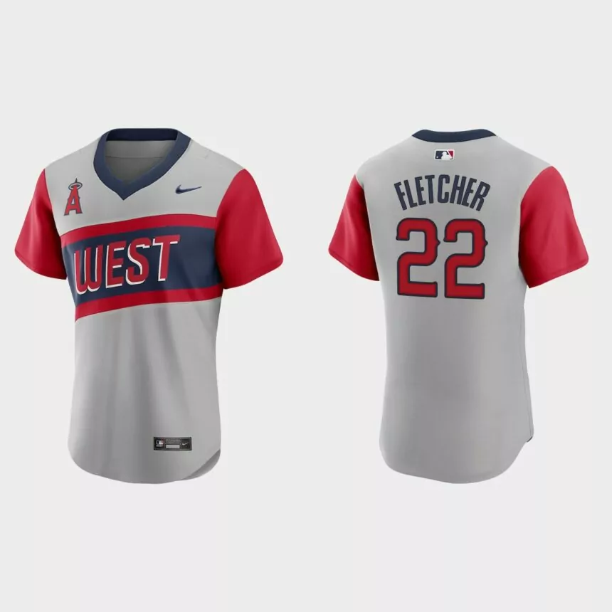 David Fletcher Los Angeles Angels 2021 Little League Classic Road Authentic Jersey – Gray