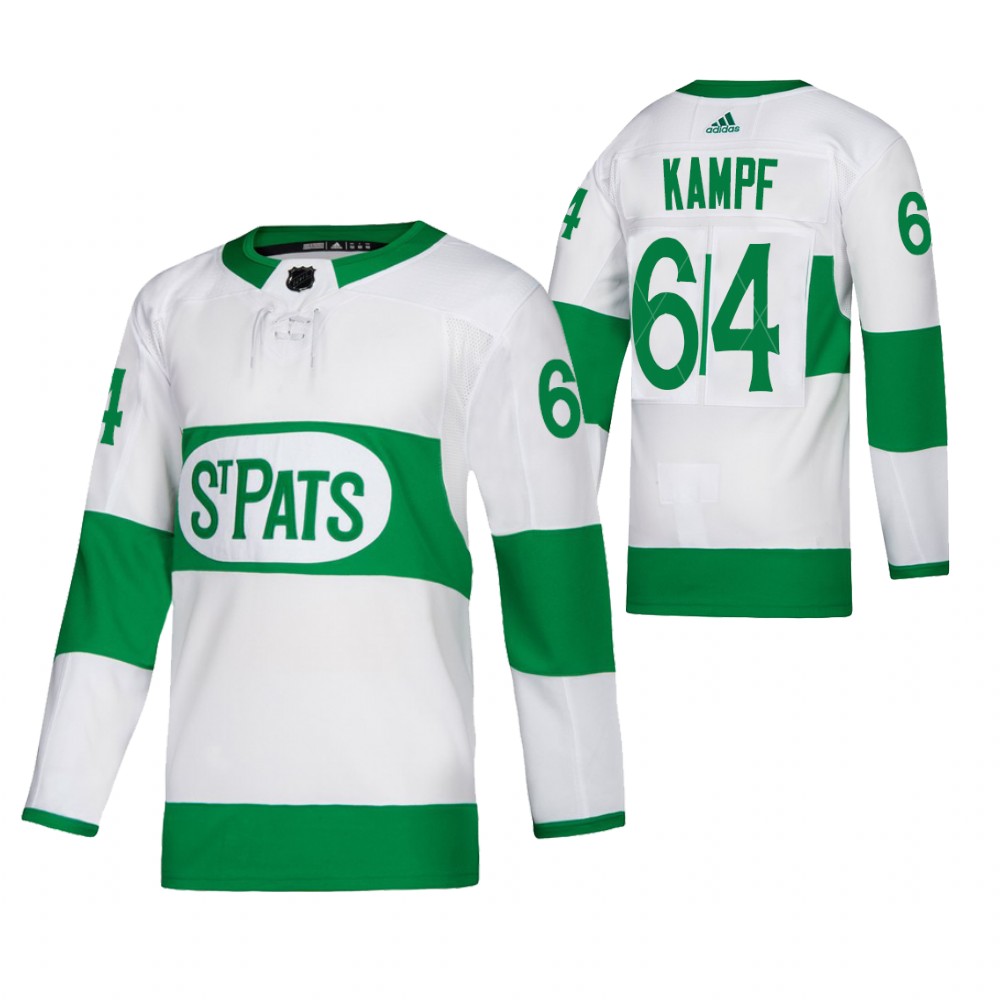 David Kampf 2022 St. Pats Maple Leafs White #64 Jersey