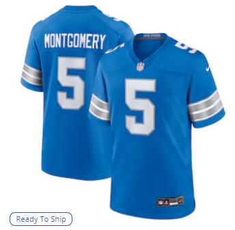 David Montgomery Detroit Lions Nike Game Jersey - Blue