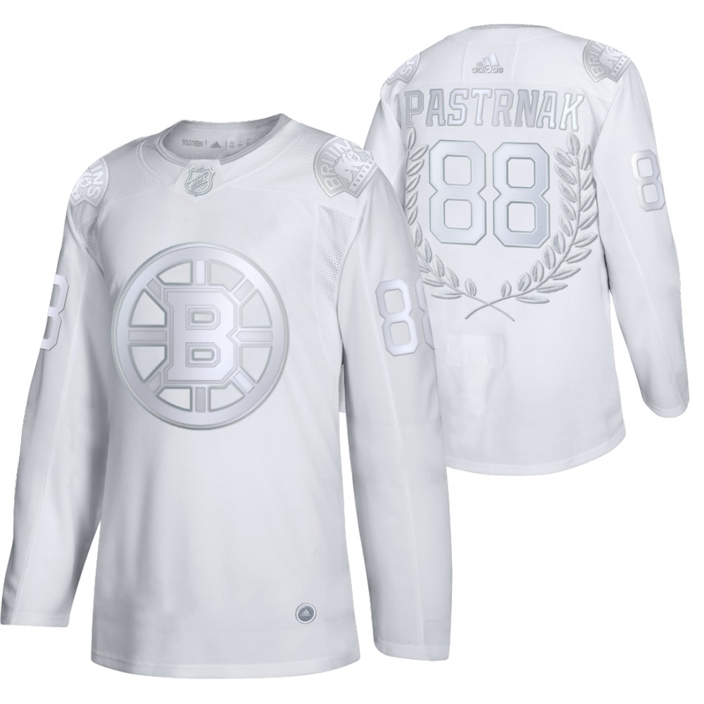 David Pastrňák Maurice Rocket Richard Trophy Platinum Bruins #88 Jersey Stitched