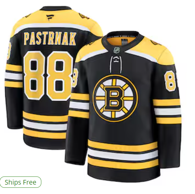 David Pastrnak Boston Bruins Fanatics Home Premium Jersey - Black