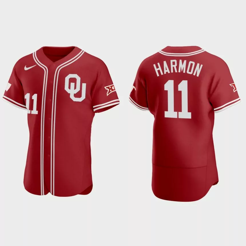 De’Vion Harmon Oklahoma Sooners 2021 Vapor Prime College Baseball Jersey – Red