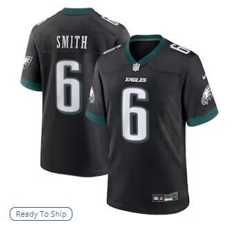 DeVonta Smith Philadelphia Eagles Nike Alternate Game Jersey - Black