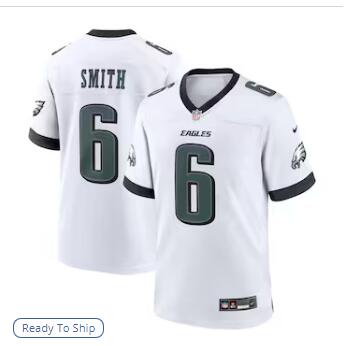 DeVonta Smith Philadelphia Eagles Nike White Game Jersey - White