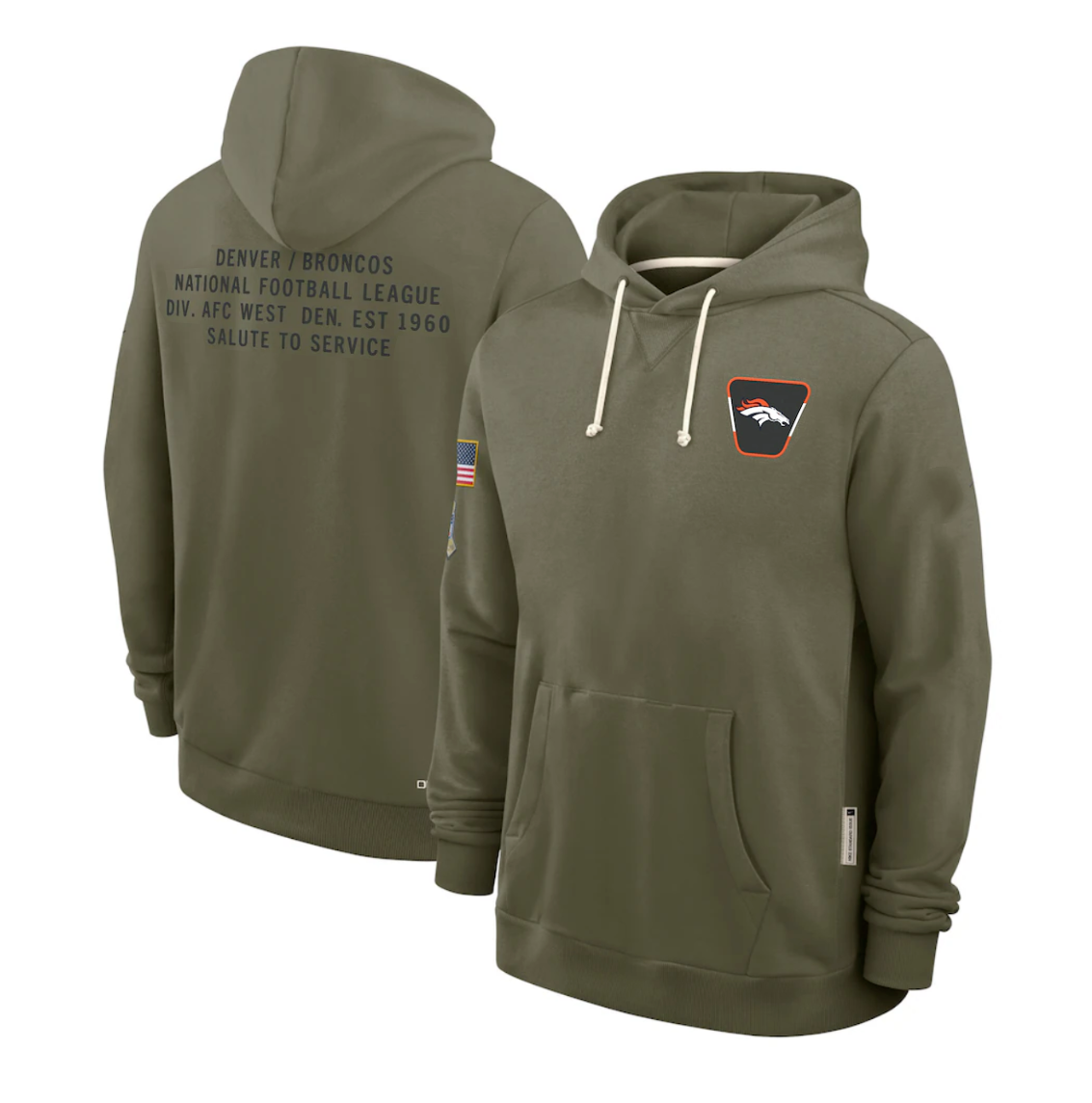 Denver  Broncos 2025  Salute to Service  Limited Football Stitched hoodie   Jersey