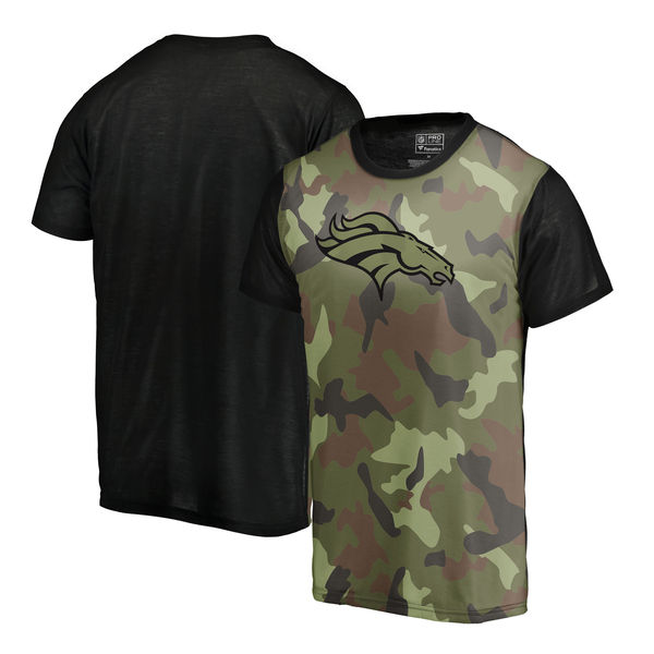 Denver Broncos Camo NFL Pro Line By Fanatics Branded Blast Sublimated T Shirt