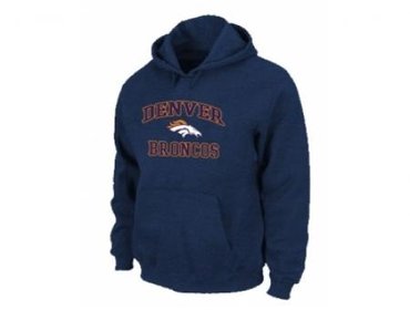 Denver Broncos Heart & Soul Pullover Hoodie D.Blue