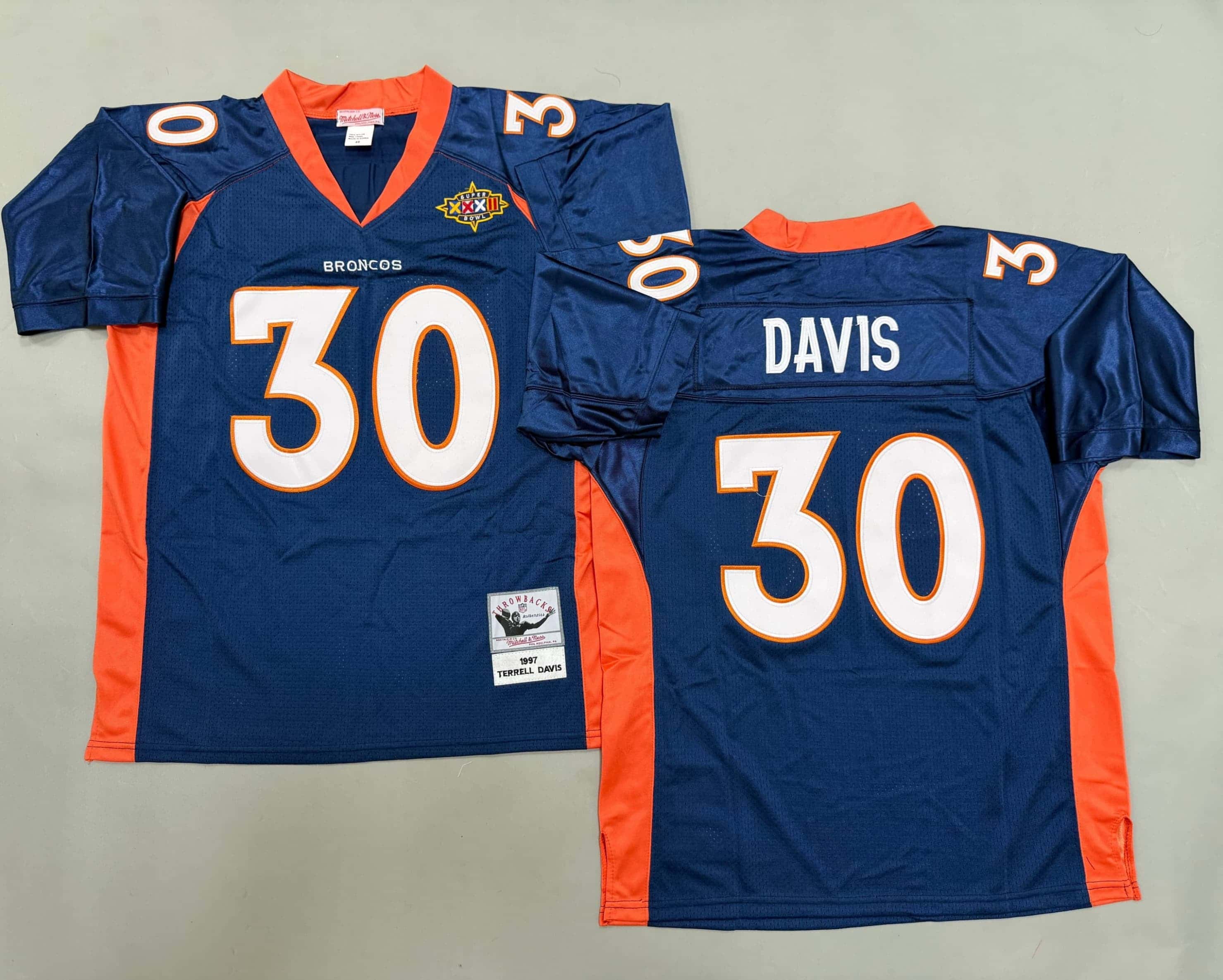 Denver Broncos Terrell Davis #30 Stitched   Jersey