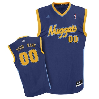 Denver Nuggets Youth Custom dk blue Jersey