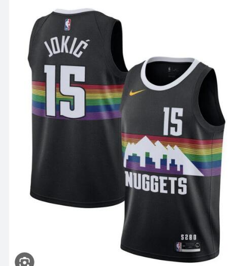 Denver Nuggets jersey, Nuggets jersey, Denver Nuggets City Jersey 15 Jokic