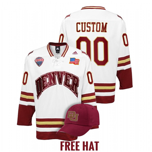 Denver Pioneers Custom 2022 NCAA Regional Finals White Jersey