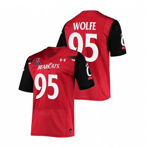 Derek Wolfe Cincinnati Bearcats Red Premier Football NFL Alumni Jersey