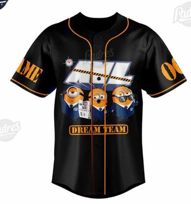 Despicable Me 4 Minion Custom Baseball Jersey