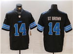 Detroit Lions #14 Amon-Ra St. Brown 2024 Black Vapor F.U.S.E. Limited Jersey