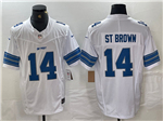 Detroit Lions #14 Amon-Ra St. Brown 2024 White Vapor F.U.S.E. Limited Jersey