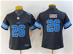 Detroit Lions #26 Jahmyr Gibbs Women's 2024 Black Vapor F.U.S.E. Limited Jersey