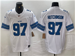 Detroit Lions #97 Aidan Hutchinson 2024 White Vapor F.U.S.E. Limited Jersey