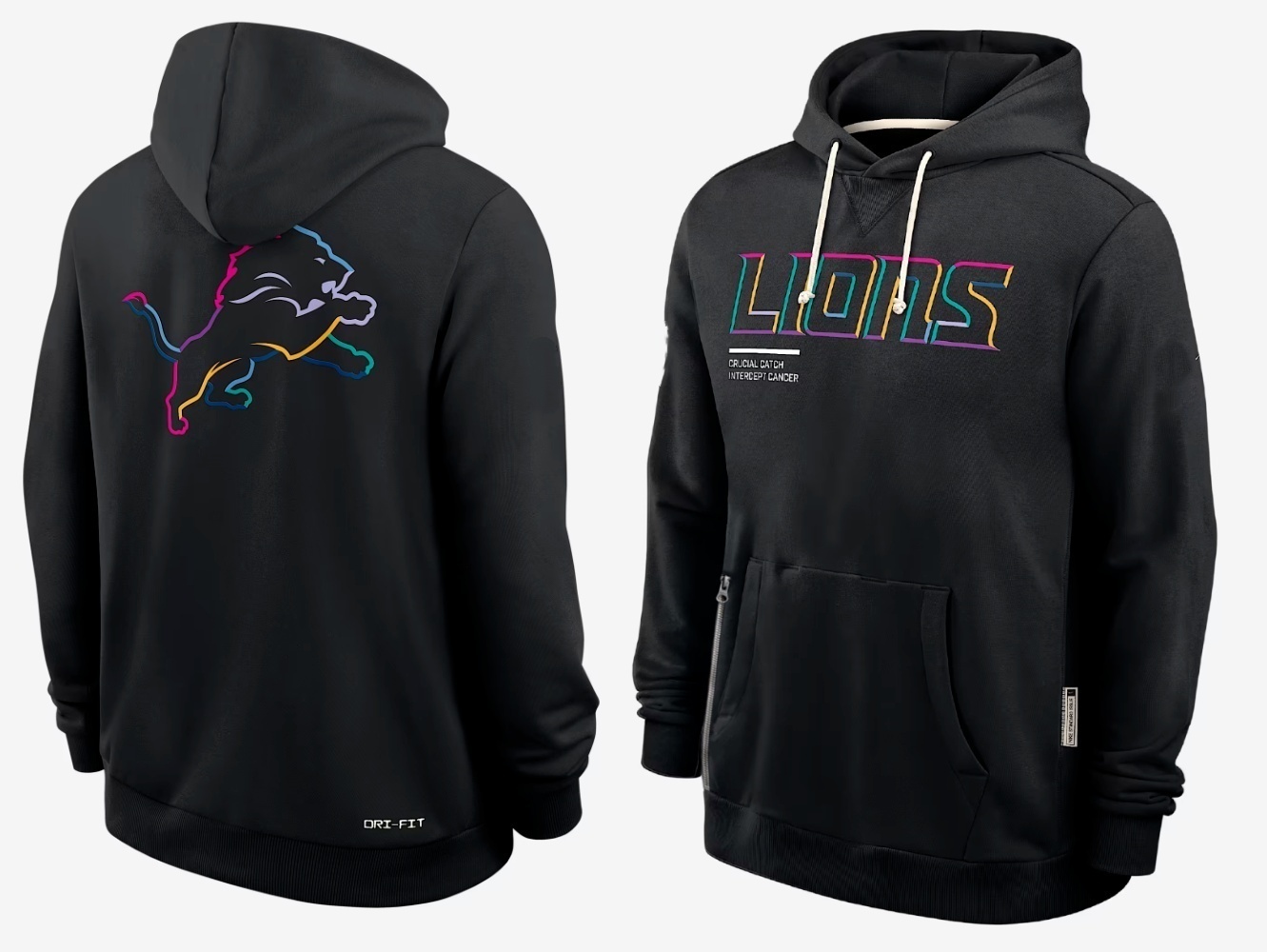 Detroit Lions 2025  Salute to Service  Limited Football Stitched hoodie Jersey