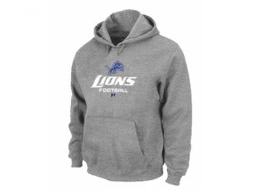 Detroit Lions Critical Victory Pullover Hoodie Grey