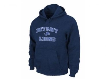 Detroit Lions Heart & Soul Pullover Hoodie D.Blue