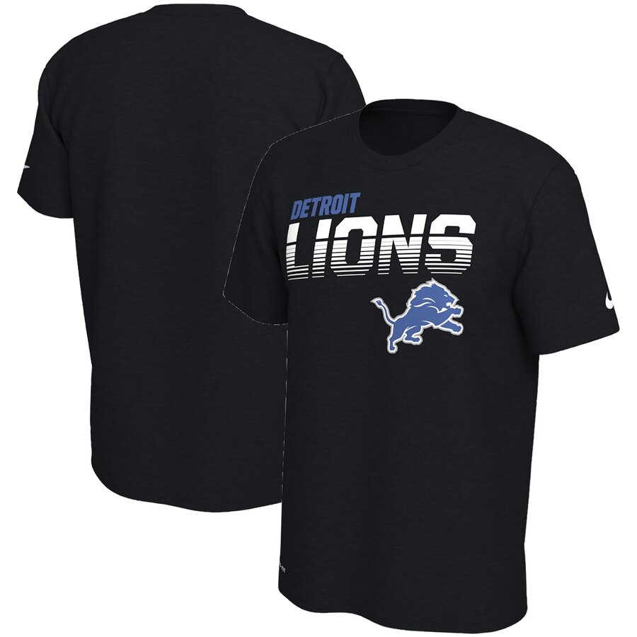 Detroit Lions Nike Sideline Line Of Scrimmage Legend Performance T-Shirt Black