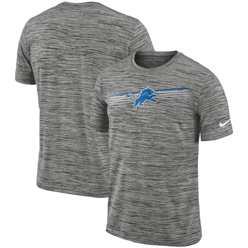 Detroit Lions Nike Sideline Velocity Performance T-Shirt Heathered Gray