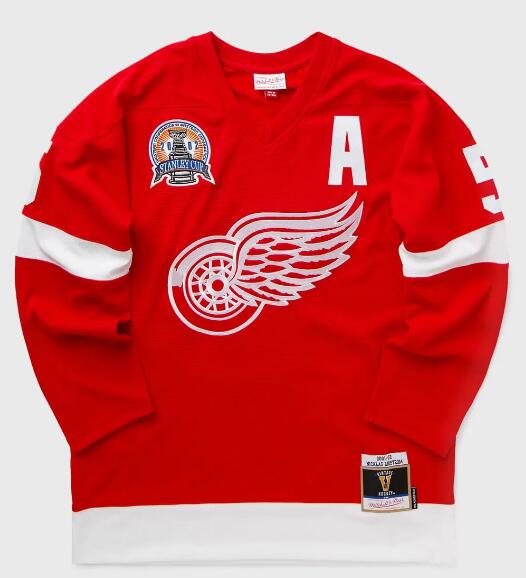 Detroit Red Wings #5 Nicklas Lidstrom Red Throwback CCM Jerseys