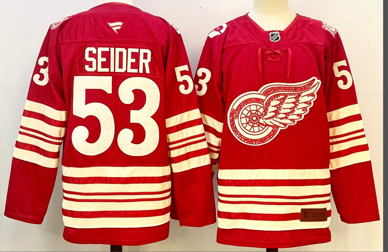 Detroit Red Wings 53 SEIDER JERSEY