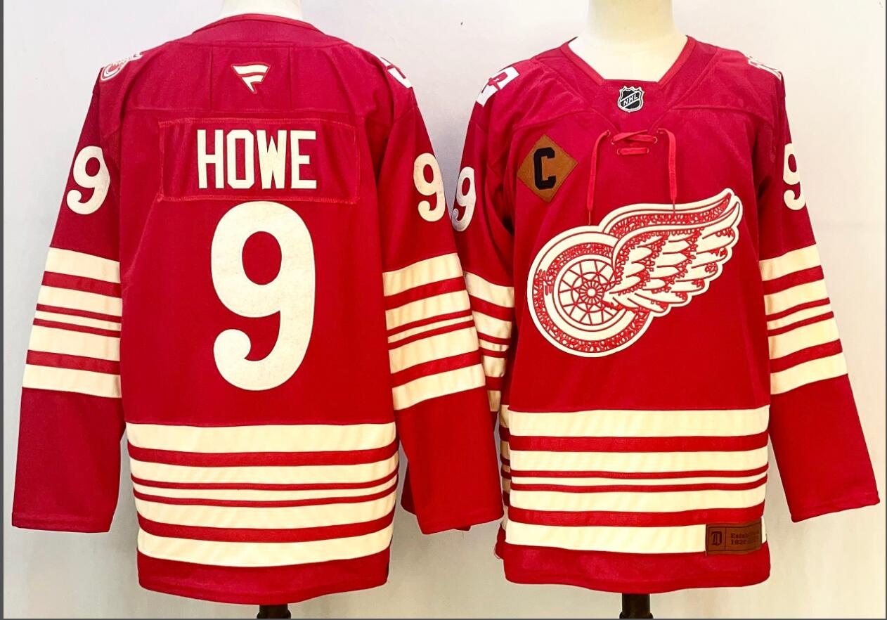 Detroit Red Wings 9 HOWE JERSEY