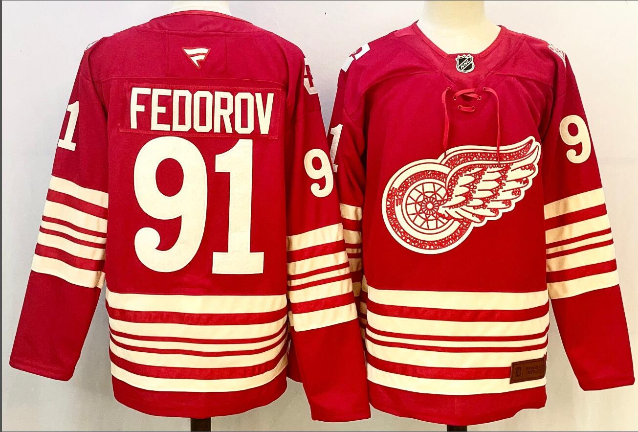 Detroit Red Wings 91 FEDOROV JERSEY