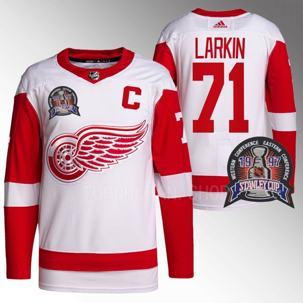 Detroit Red Wings Dylan Larkin 25th Anniversary Red Authentic Pro Jersey