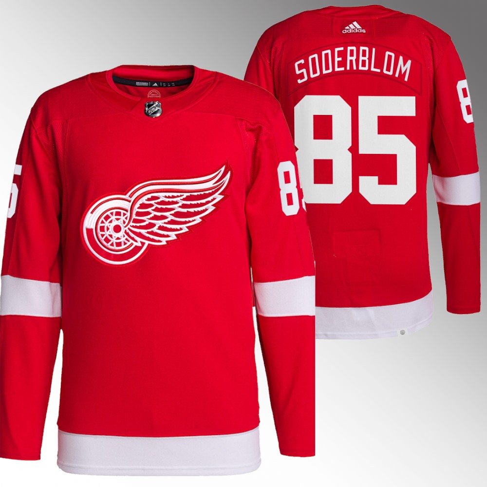 Detroit Red Wings Elmer Soderblom Red Authentic Home Jersey